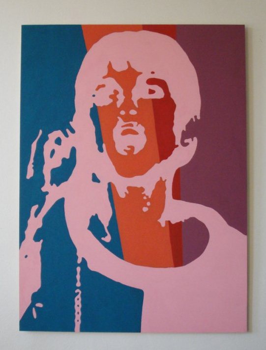 Paint me something where there is a lot of pink colour